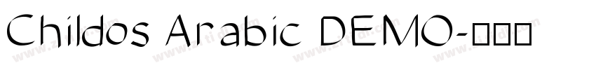 Childos Arabic DEMO字体转换